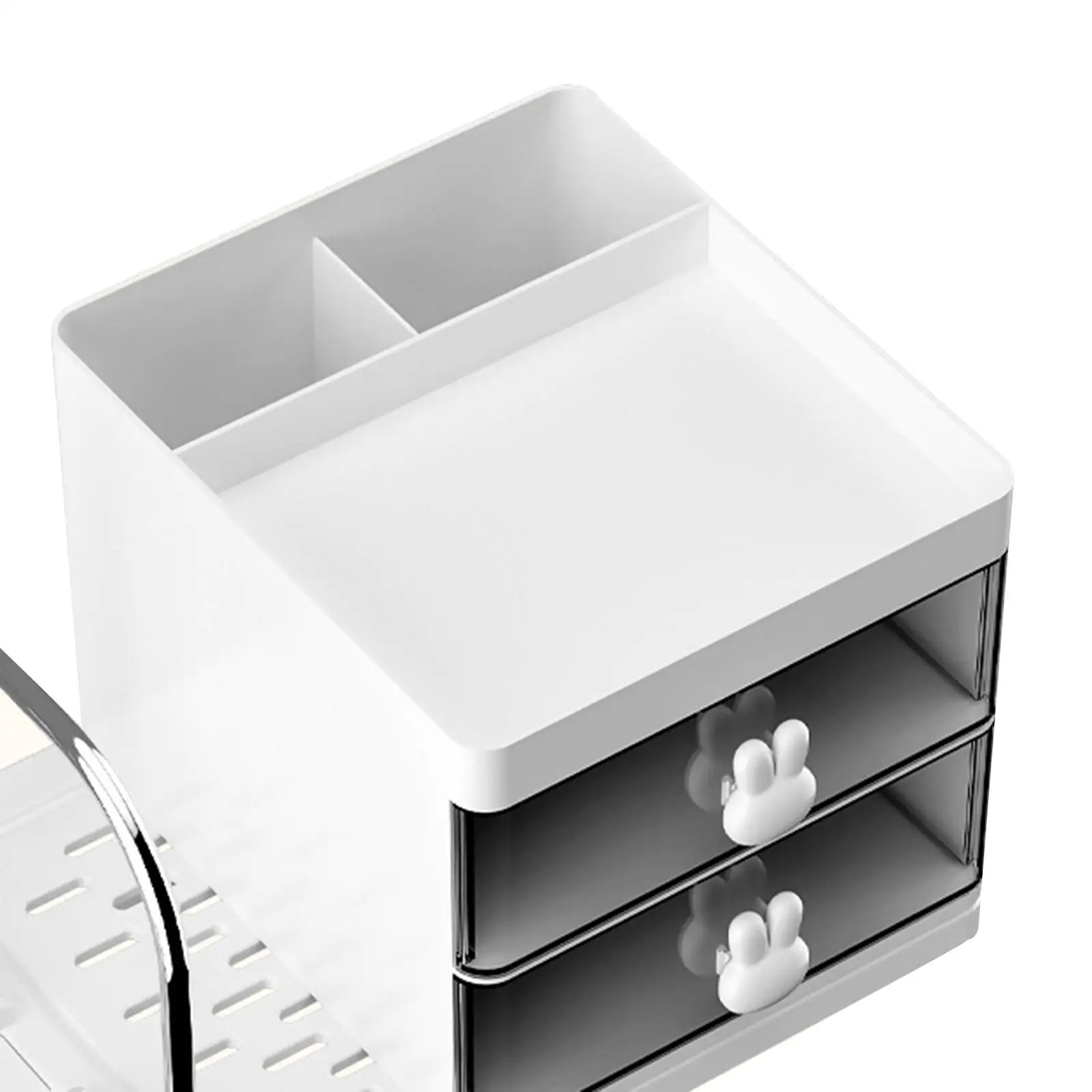 Desk Organizer File Sorter with 2 Drawers Bookshelf Accessories Multifunctional view 3