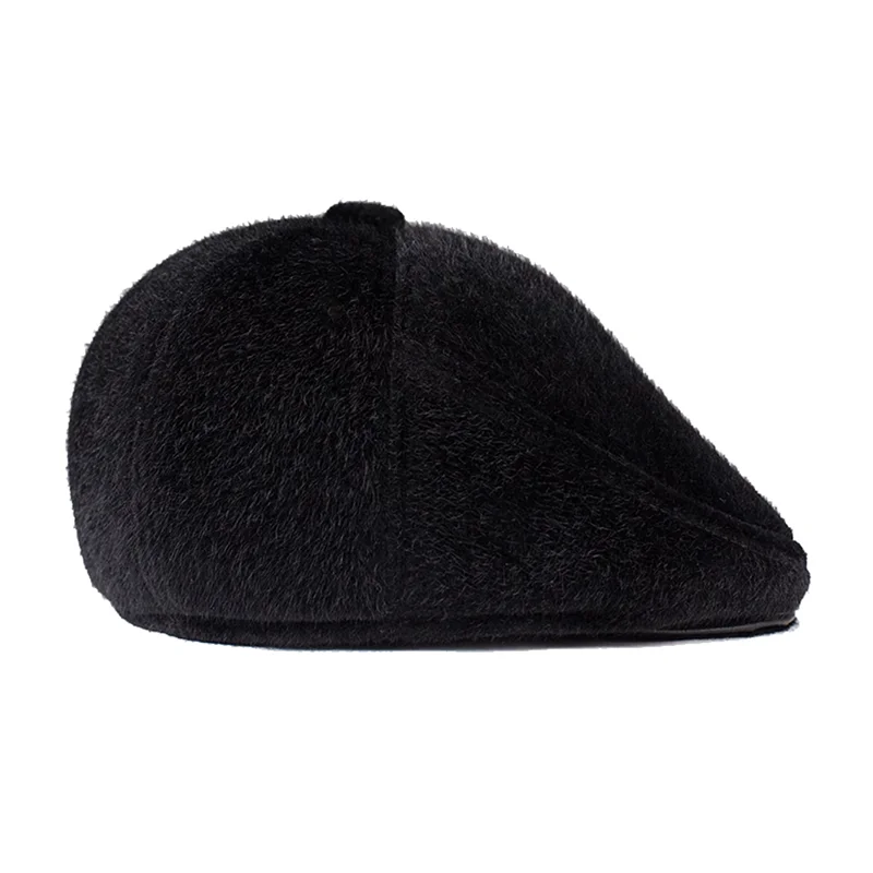 2025 New Arrival Man Woman Outdoor Faux Fur Caps Fashion Solid Winter Warm Beret Hats With Ears Ear Flap Wholesale Leisure