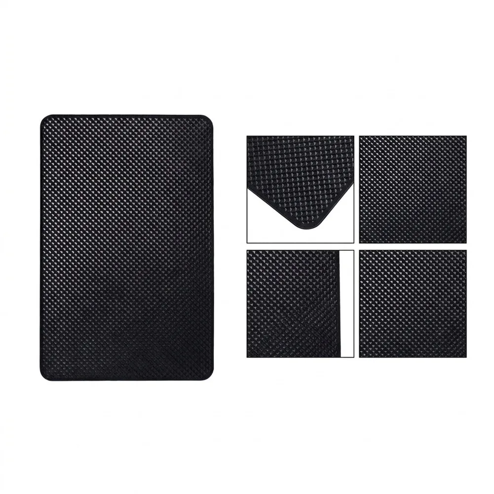 Anti-slip PVC Dashboard Mat for Car Interior Use with for gel Pad to Hold Phone Glasses Keys and Small Items Securely