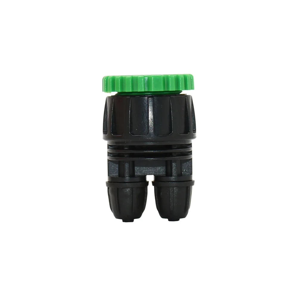 1/4 inch 4/7mm Elbow Tee End Plug Cross  Garden Hose Connector Water Splitter Watering Pe Hose Fittings Lock Nut