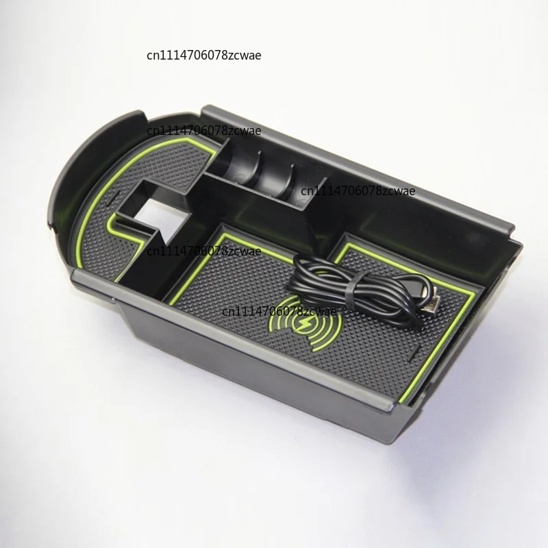 For Toyota C-HR CHR C HR 2016-2018 QM-1Lot Mobile Phone Wireless Charging Central Armrest Storage Box