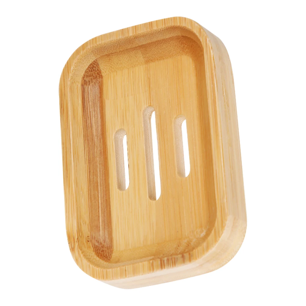 

Bamboo Soap Box Holder Simple Design Practical Use Resistant Deformation Selected Material Strong Smooth Corners Easy