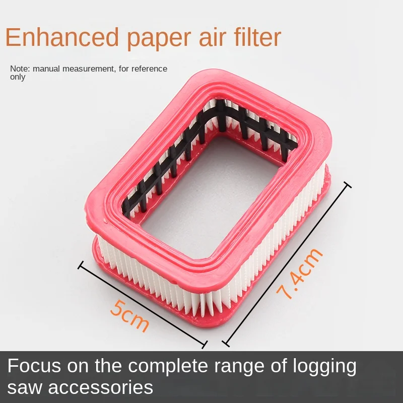 Imagem -04 - Filtro de ar para Serra de Corrente Acessórios de Plástico Corte de Madeira Motosserra a Gasolina Filtro de ar de Papel