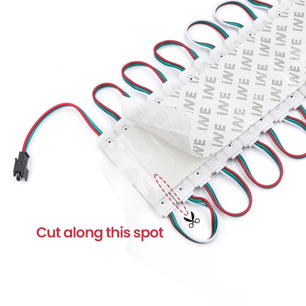 20pcs LED Module DC12V 3 LED WS2811 RGB LED Pixel Light Module Waterproof LED Lighting Full Color Smart Pixel Addressable Module