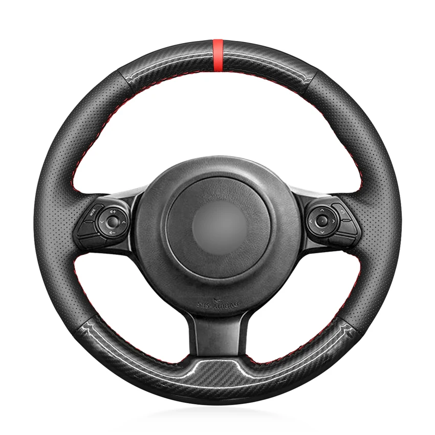 

Прошитый вручную чехол на руль для Toyota GT86 2016-2020 GR86 2022-2023 Subaru BRZ 2016-2022 автомобильные аксессуары Плетеный чехол
