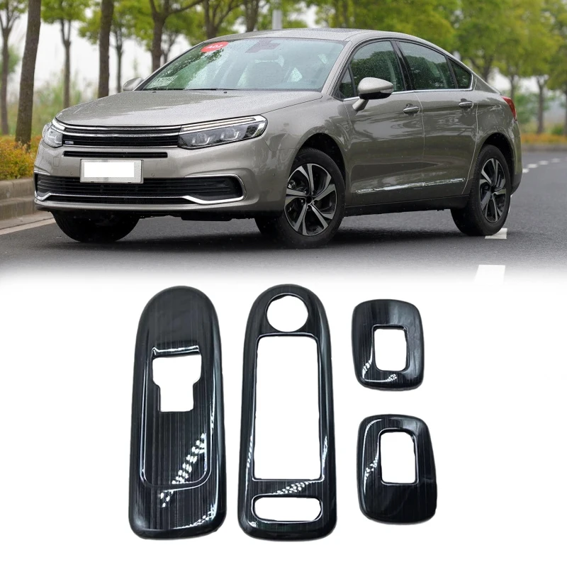 Car Door Window Armrest Cover Switch Button Panel Trim for Citroen C5 Peugeot 508