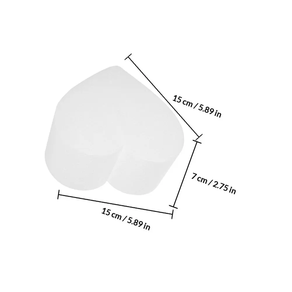 2Pcs Heart Shaped Foam Cake Dummy Baking Mold Practice Fondant Decorating Skill Training Valentines Wedding Display