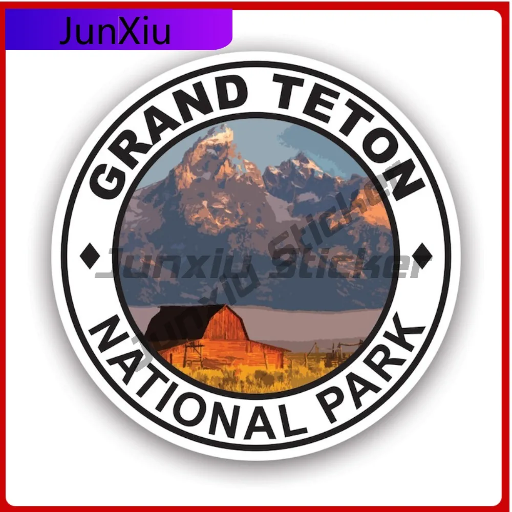 

Grand Teton National Park Stickerwaterproof Outdoor Anime Laptop Waterproof Vinyl Decal For Refrigerators Creative Decor Outdoor