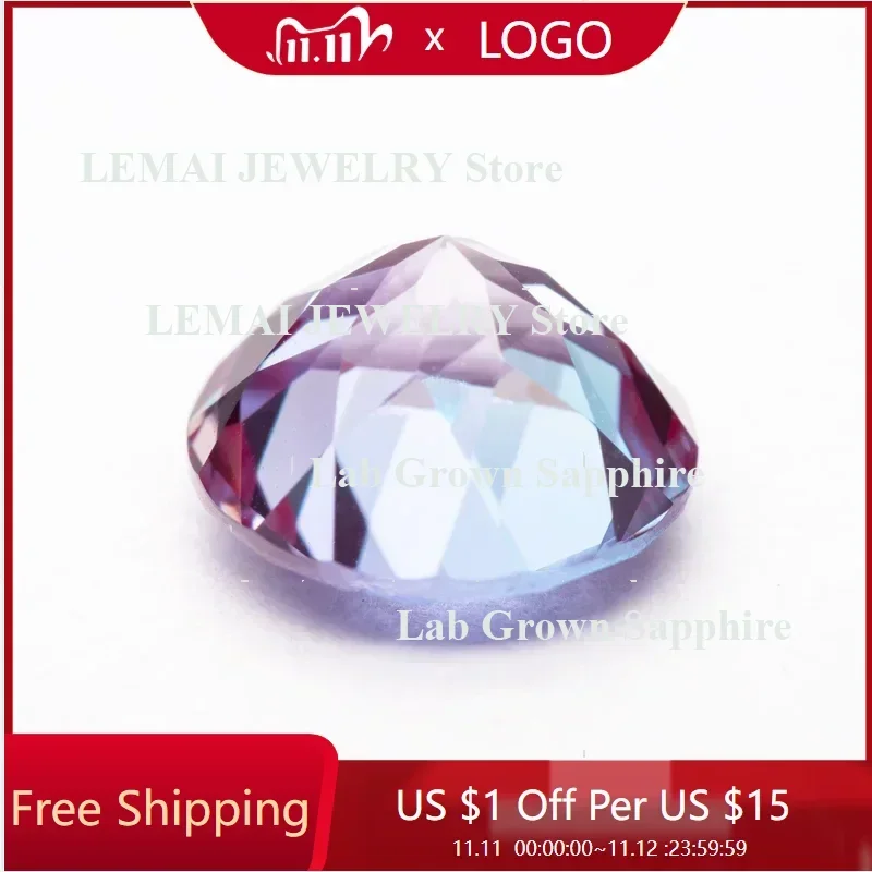 

Lab Grown Alexandrite Round Shape Change Color Charms Gemstone Advanced Jewelry Rings Earrings Making Certificate