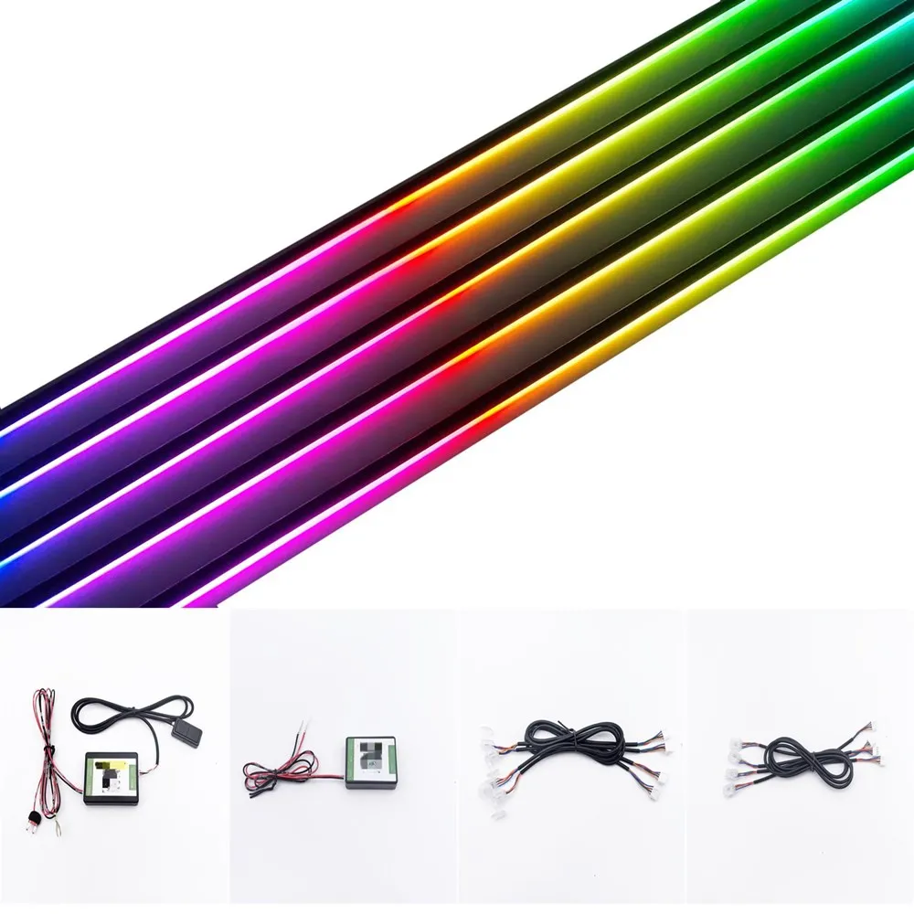 Per accessori Per LED Symphony Decorazione di interni auto Atmosfera Luce RGB Striscia acrilica Sostituzione aggiuntiva 6/10/14/18in1