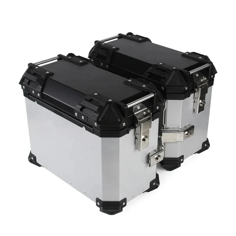 Factory Hot Selling 38L Motorcycle Side Box Side Bags Lage Saddlebags Storage Trunk Lock Aluminum