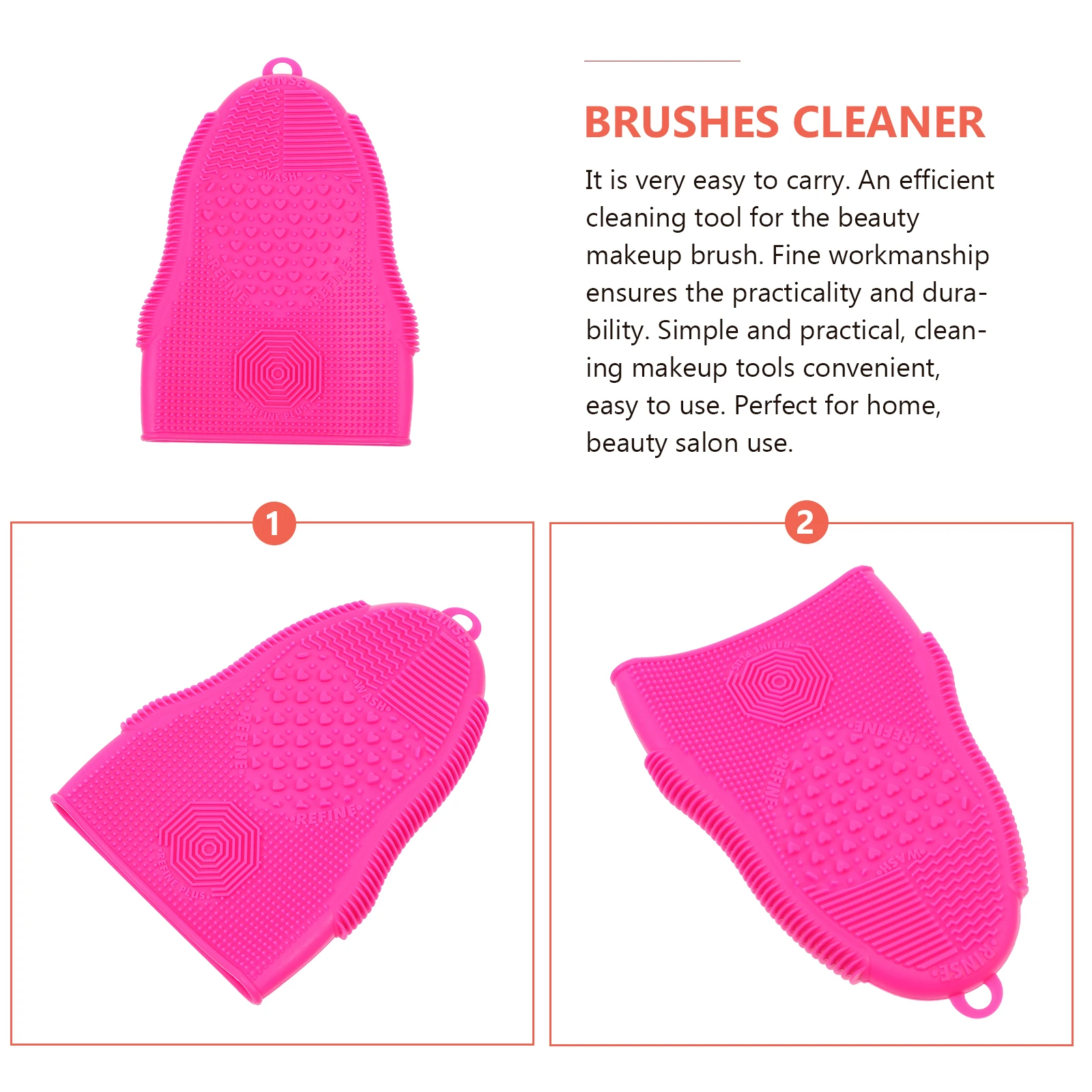 

Scrub Pad Cleaning Brush Makeup Vintage Cleansing Silica Gel Silicone Handhold Cleaner Mat Miss