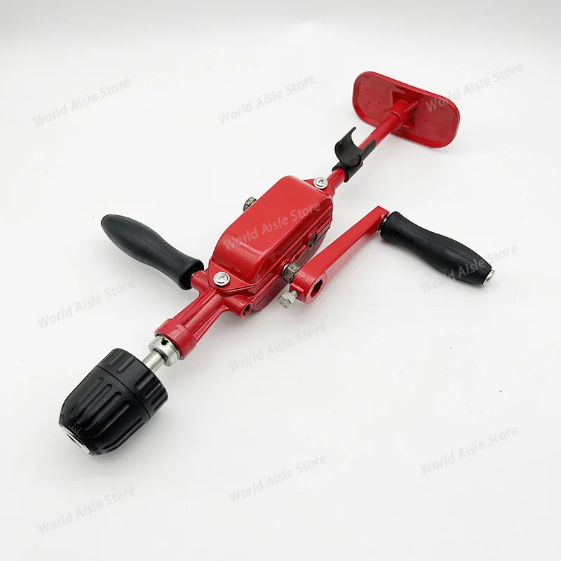 Portable Closed Chest Hand Crank Drill DIY Adjustable Speed Hand Tapping Machine High-strength Metal Hand Tool for Professional