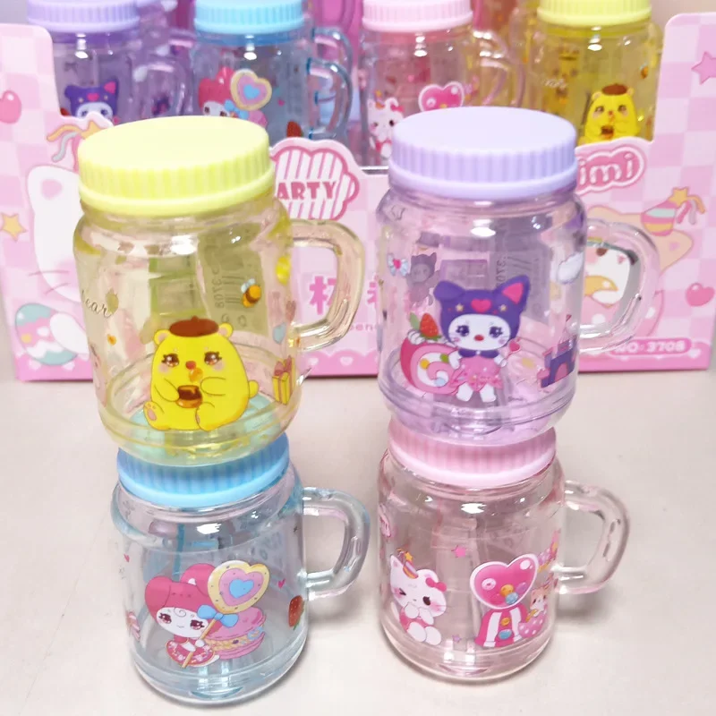 Sanrio กบเหลาดินสอ32ชิ้นที่เหลาดินสอลาย Hello Kitty Kuromi ถ้วยสำหรับนักเรียนเมโลดี้เครื่องเขียนอุปกรณ์การเรียนขายส่ง