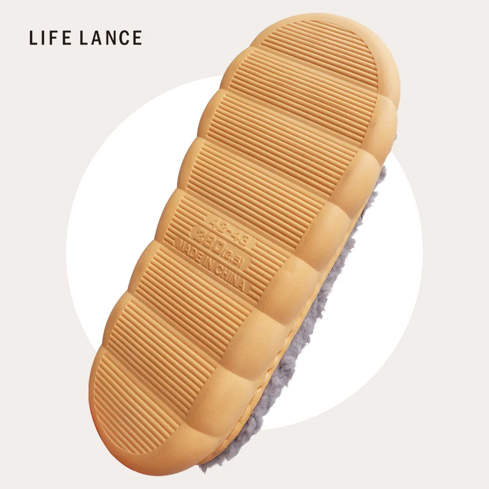 الحياة لانس الأبجدية الصوف النعال خفيفة الوزن الدافئة معزول مكتب غرفة المعيشة مكافحة الضوضاء شبشب شتوي لايف برانانس ألكفابيتال ثنايتال سيليناخي