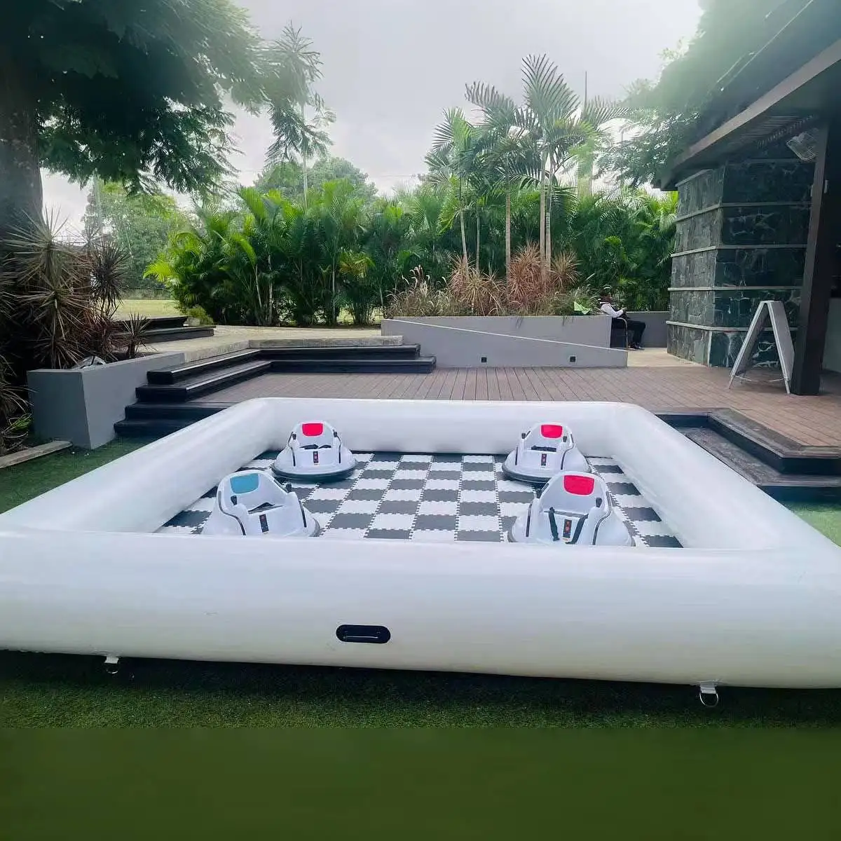 

Новое поступление, надувной бампер для вечеринки на открытом воздухе, автомобильная арена, гоночные игры для детей