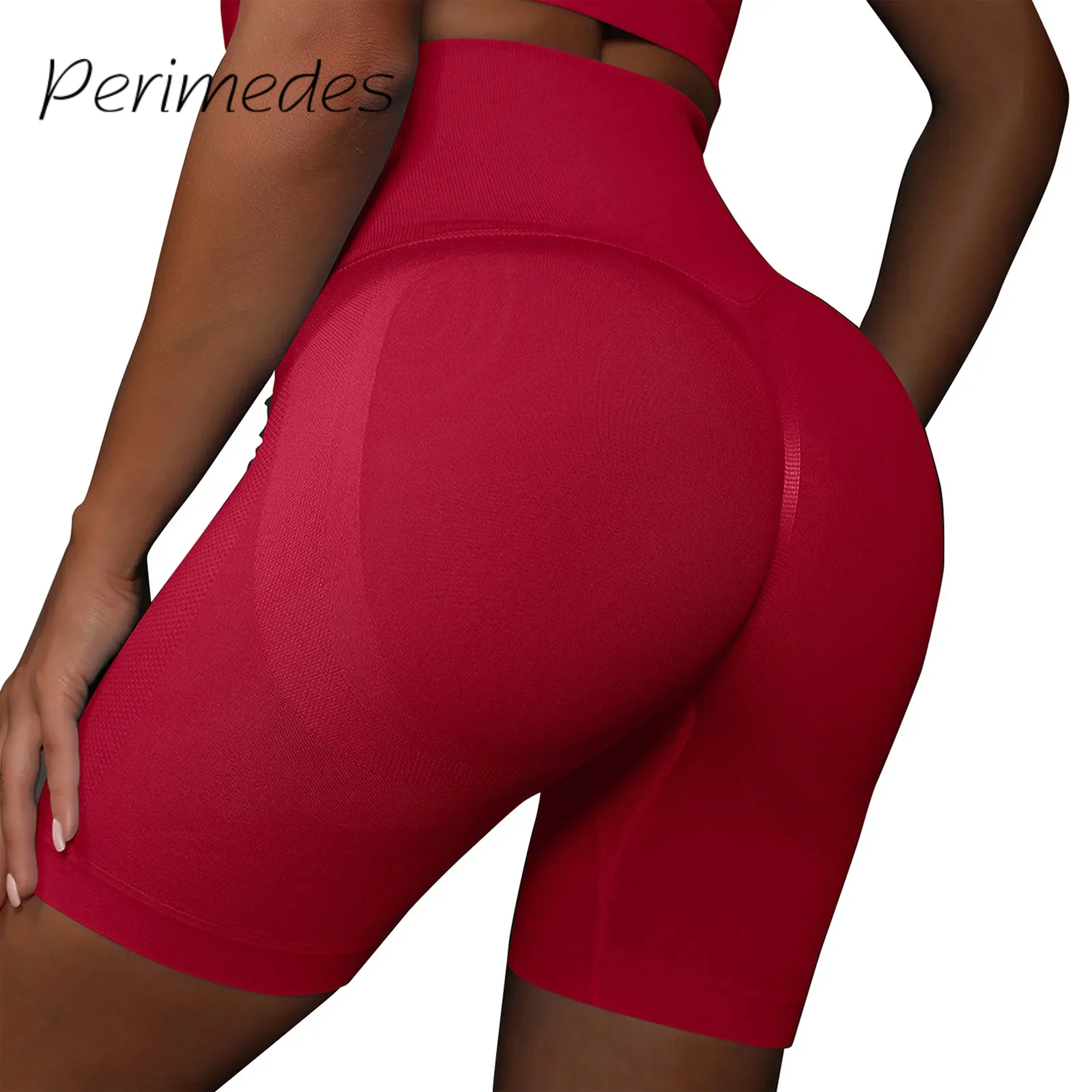 

Women'S Seamless Yoga Shorts Running Fitness Leggings Sexy Hip Lift Stretchy 2024 Summer New Solid Color Breathable Shorts