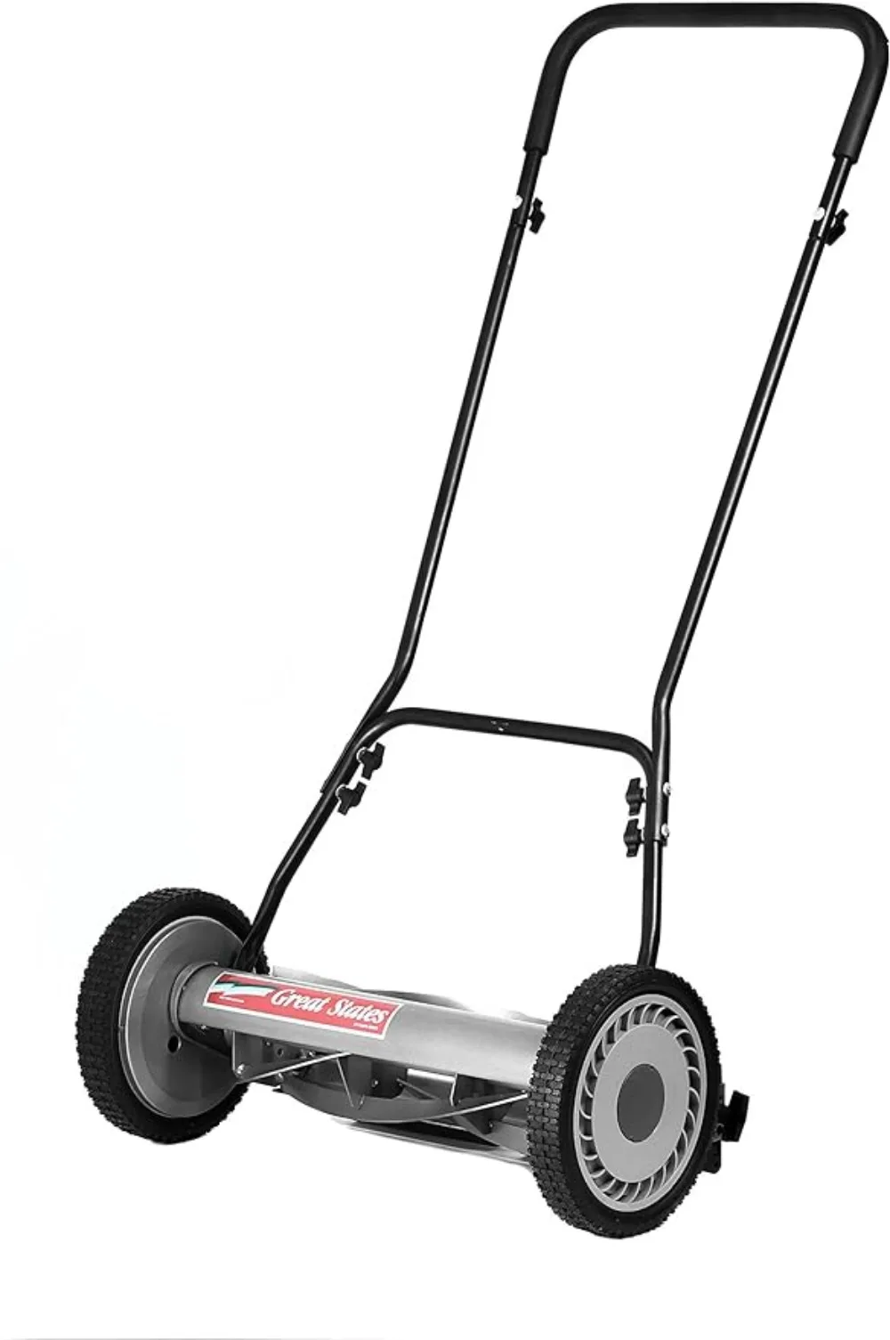 

Great States 815-18 18-Inch 5-Blade Push Reel Lawn Mower, 18-Inch, 5-Blade, Grey