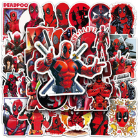 10/30/50pcs Disney The Avengers Deadpool Cartoon Stickers Cool Super Hero Anime Decals DIY Phone Laptop Skateboard Sticker Decor