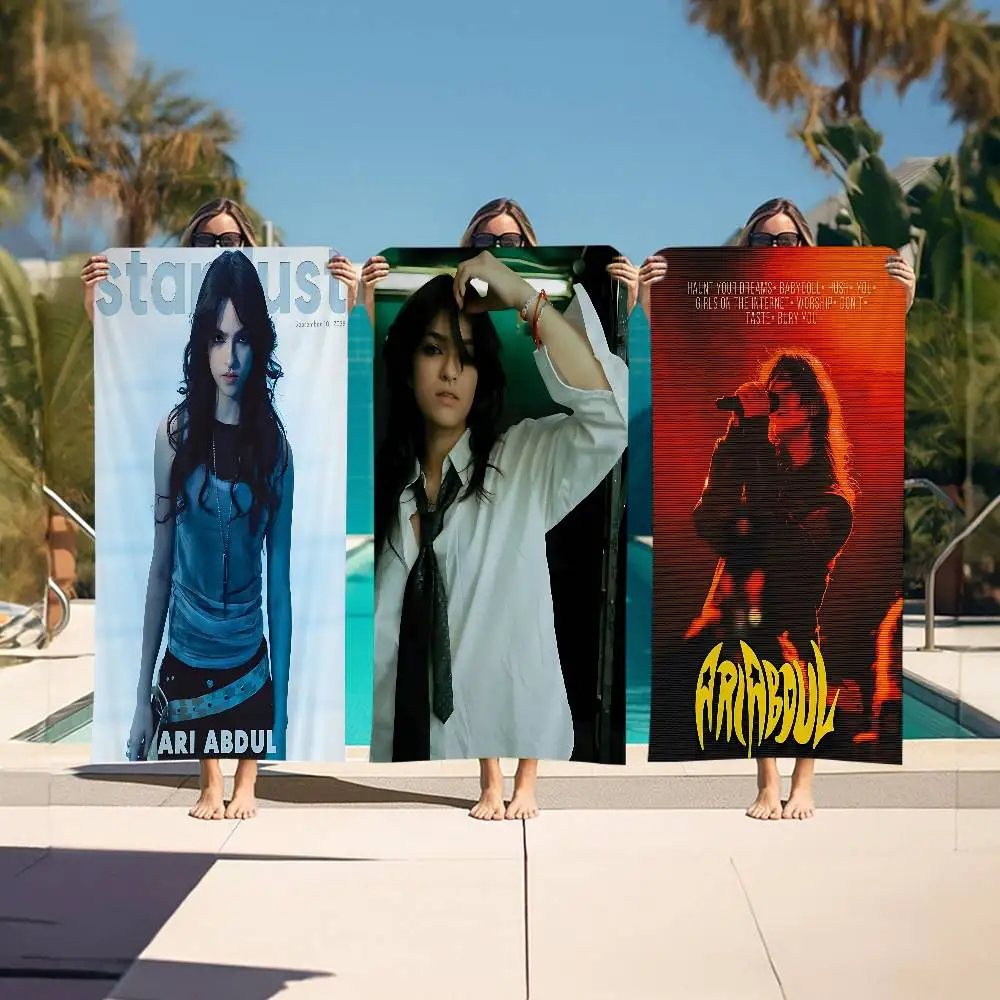 Singer A-Ari Abdul Microfiber Printed Beach Towel Mountain Climbing Yoga Beach Swimming Running Absorbent Soft Towel