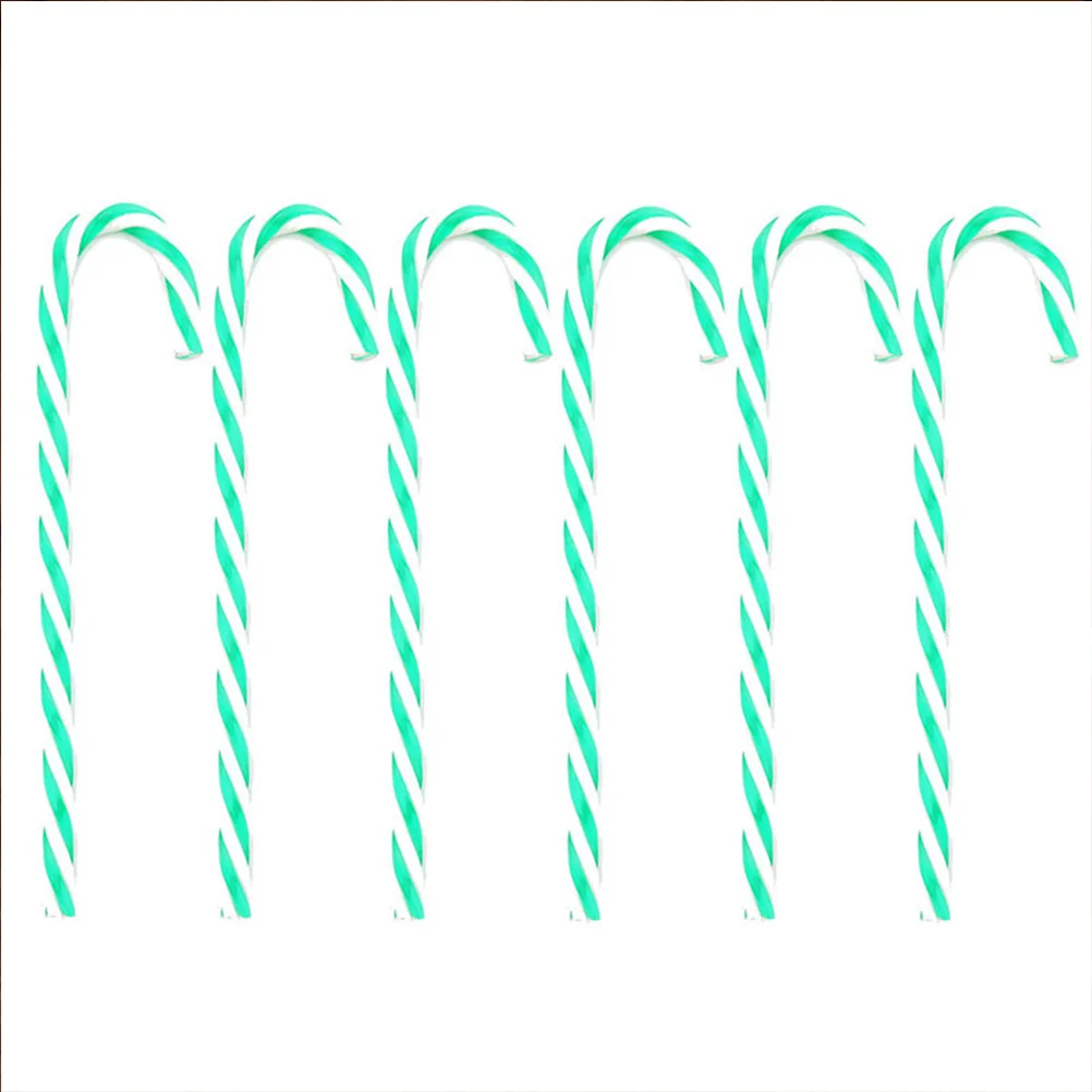 

30 pcs 15Cm Christmas Tree Hanging Pendant Decor Pvc Crutch For Home Party Yard Porch Garden Holiday Decoration Festive Supplies