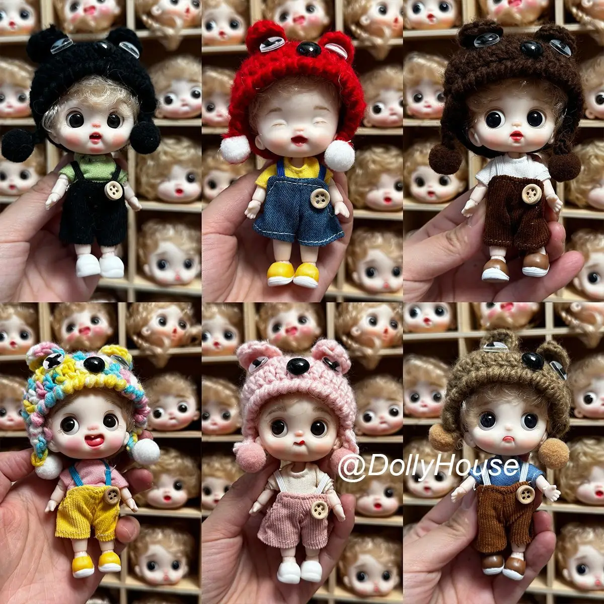 

Tao Tao Wan Zi 2-inch SD BJD Doll OB11 Anime Collectible Toy Model Action Figure Christmas Girl Birthday Gift