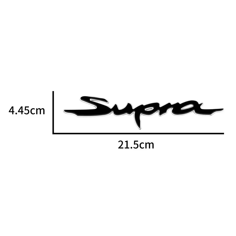 Car Styling ABS Plastic Supra Letter Logo Sticker Rear Bumper Tail Trunk Rear Emblem Badge Decal Auto Accessories