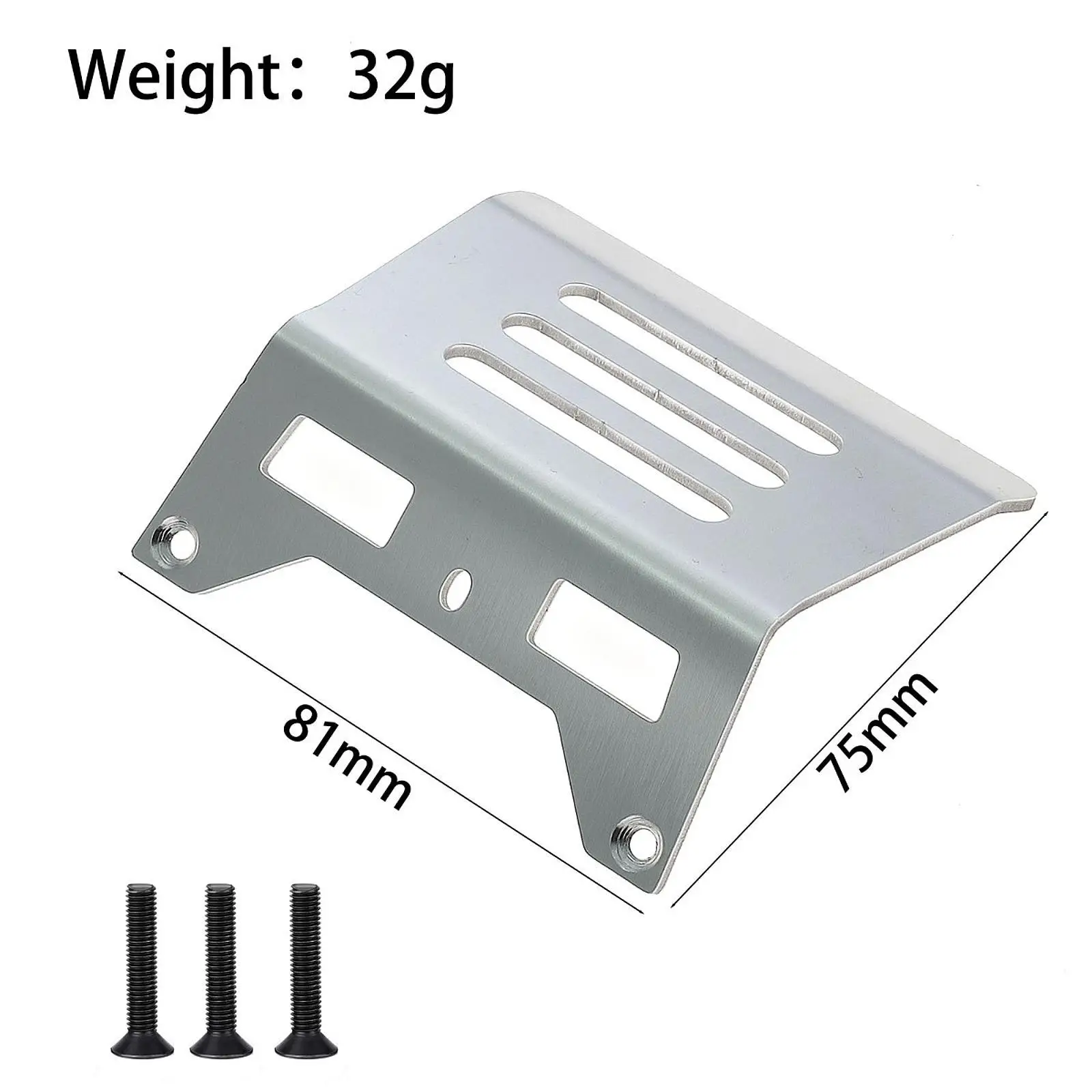 1/10 Stainless Steel RC Car Front Bumper, High Performance, Simple Installation for CW-01 Model RC Car Trucks