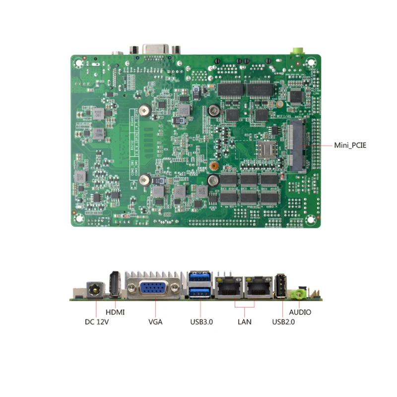 Imagem -05 - Única Placa Encaixada do Computador Industrial Intel Celeron J6412 Sbc 24bit Lvds Edp Hdmi Vga 35