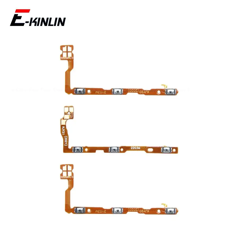 Switch Power ON OFF Key Mute Volume Button Flex Cable For Vivo Y20 Y20i Y20s G Y21 Y21A Y21e Y21G Y21s Y21T Replacement Parts