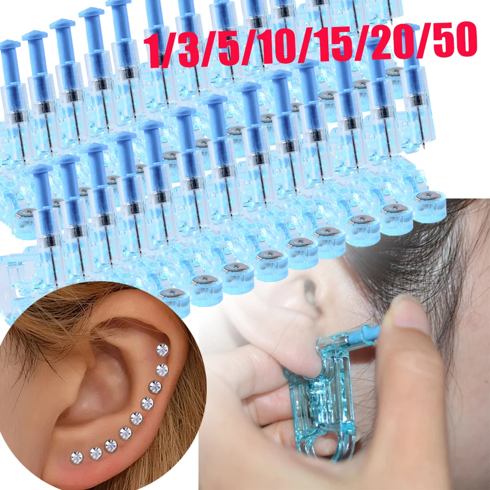 Body Jewelry Factory - 50-1pcs Disposable Sterile Ear Piercing Unit