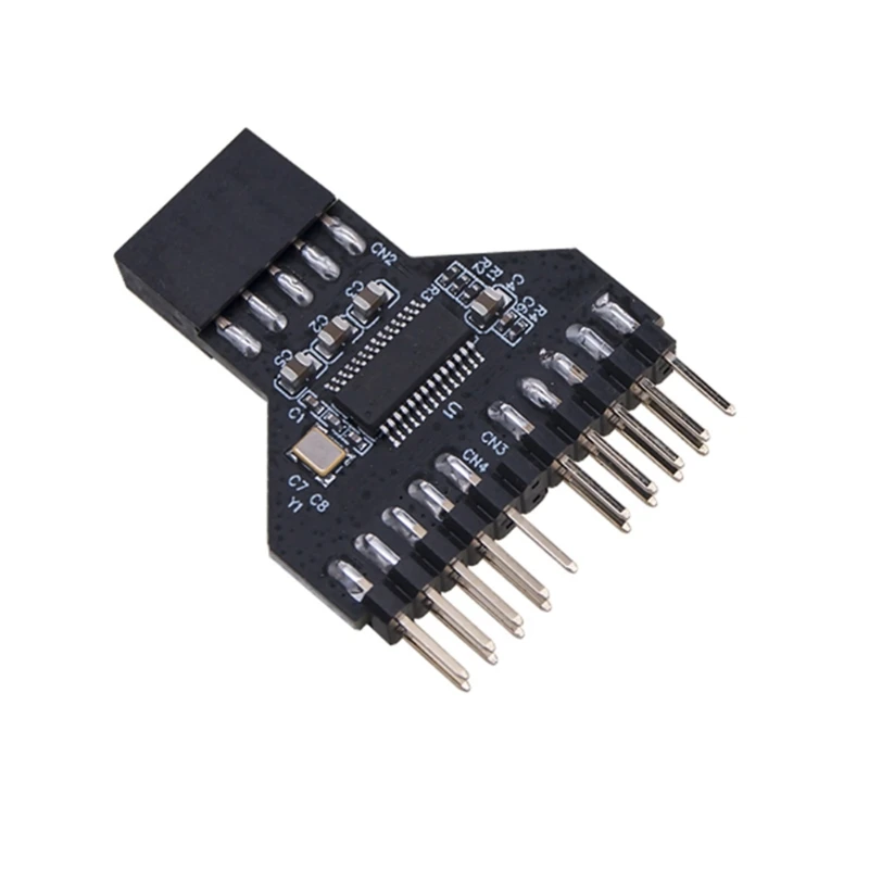 

Материнская плата USB 9-контактный USB 2.0 женский черный интерфейсный разветвитель 1-2 удлинительный кабель-адаптер подключение