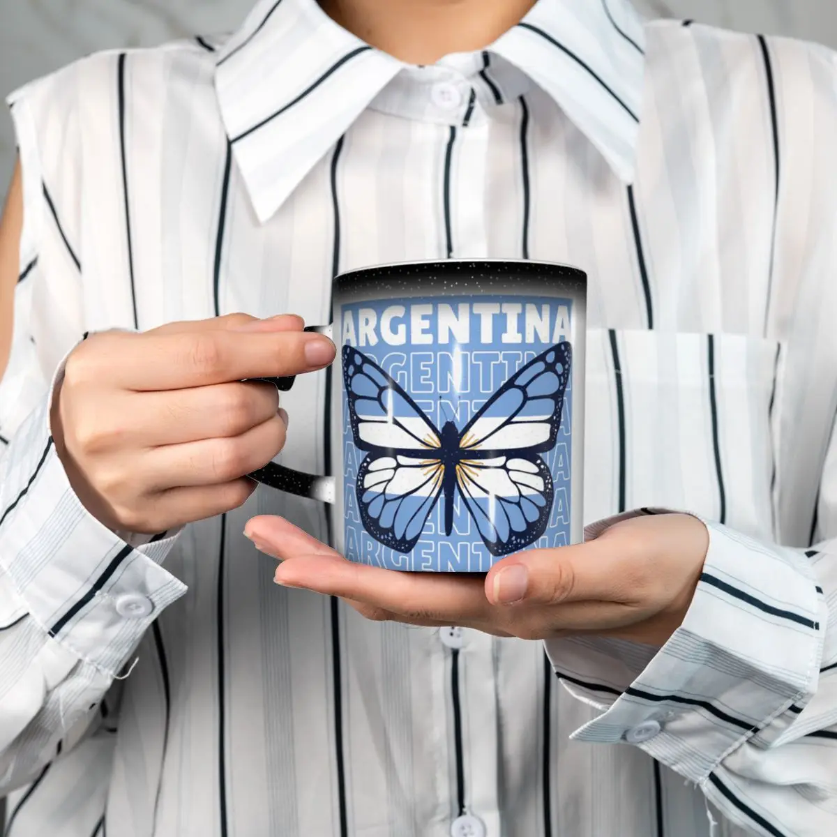 Argentina Argentinian National Flag  Mug Funny Ceramic Coffee Cups Tea Mugs Milk Cup Drinkware Gift for Woman Man