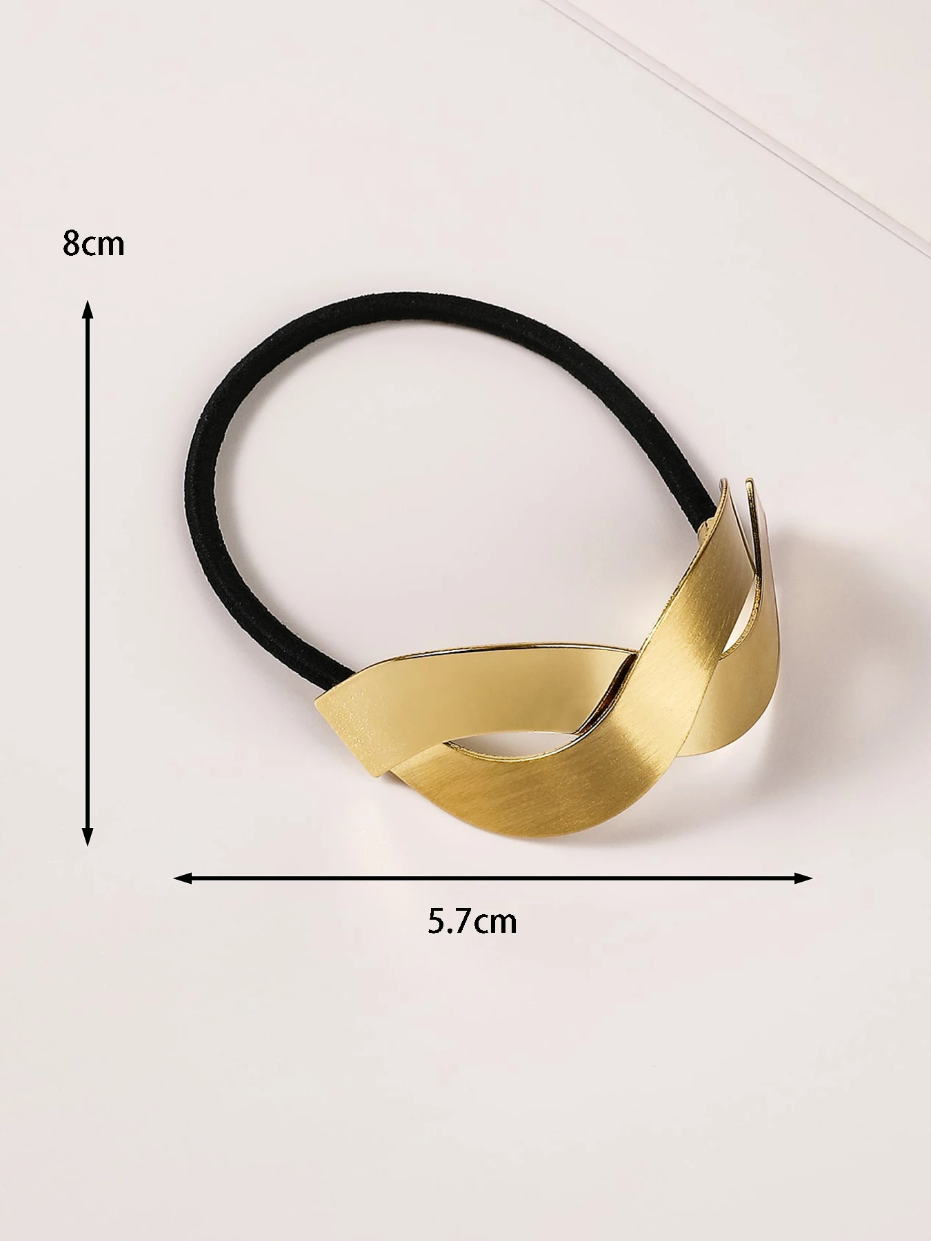 1Pcs Hair Bands Thick Elastic Hair Rope Ties,Metallic Hair Ring Headwear Gold Ponytail Hair Holder Accessories Jewelry for Women