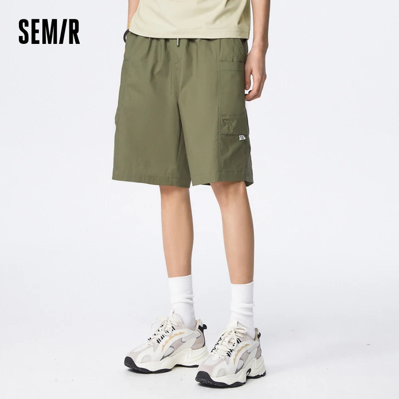 Semir Men Casual Mid-Length Pants Simple Trendy 2024 Summer New Oversized Fit Suitable Men Shorts