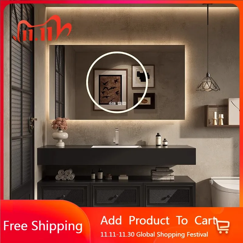 

Французский дисплей, перегородки для ванной комнаты, современный шкаф из массива дерева, светильник, роскошный туалет, экономия места, мебель Archivadores