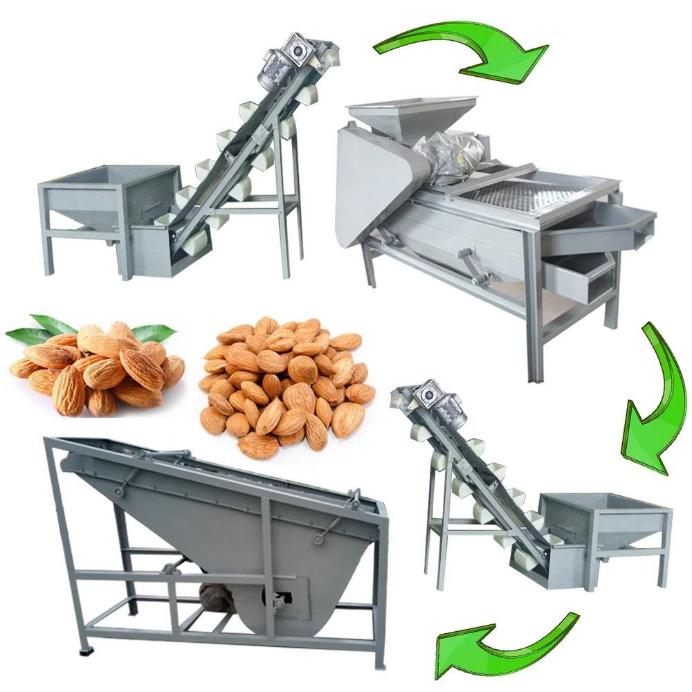 High-Efficiency Almond Nut Processing Plant Roasting Production Line Nut Processing Plant for Wholesales