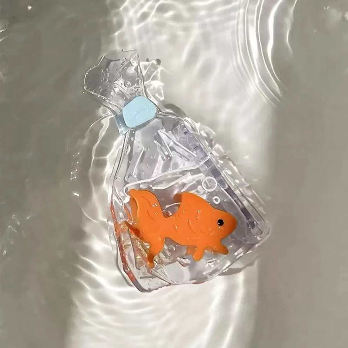 1 Stück Sommer Neue Kreative Persönliche Kleine Goldfisch-Acetat-Haarspange Taschen-Design Haarklammer für Pferdeschwanz Haaraccessoire – Detail 3