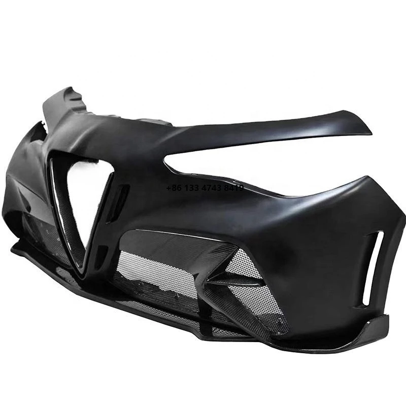 

Semi-carbon fiber front bumper for coefficient car bumper body kit