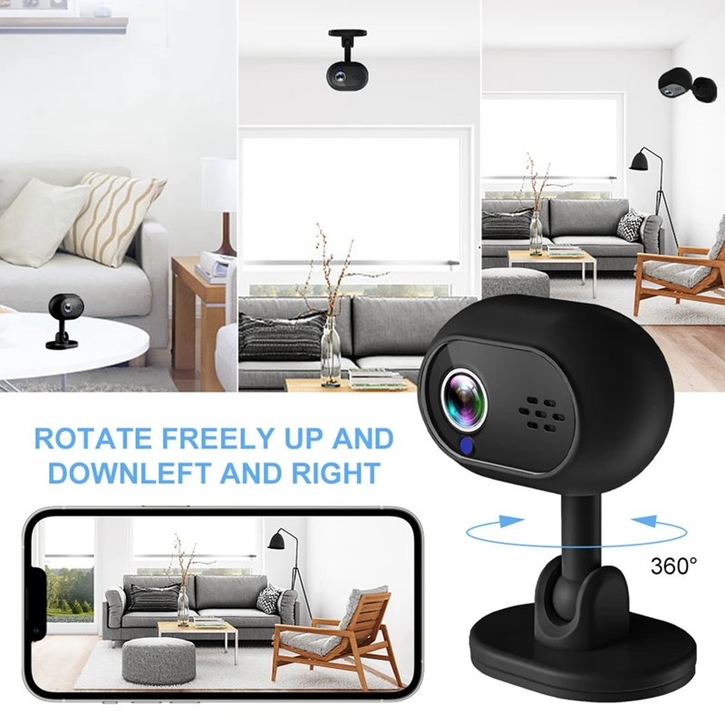 

Wireless IP Camera 1080P Night Vision Video Audio Camera With Smart Alarms, Motion Detection, 2-Way Durable