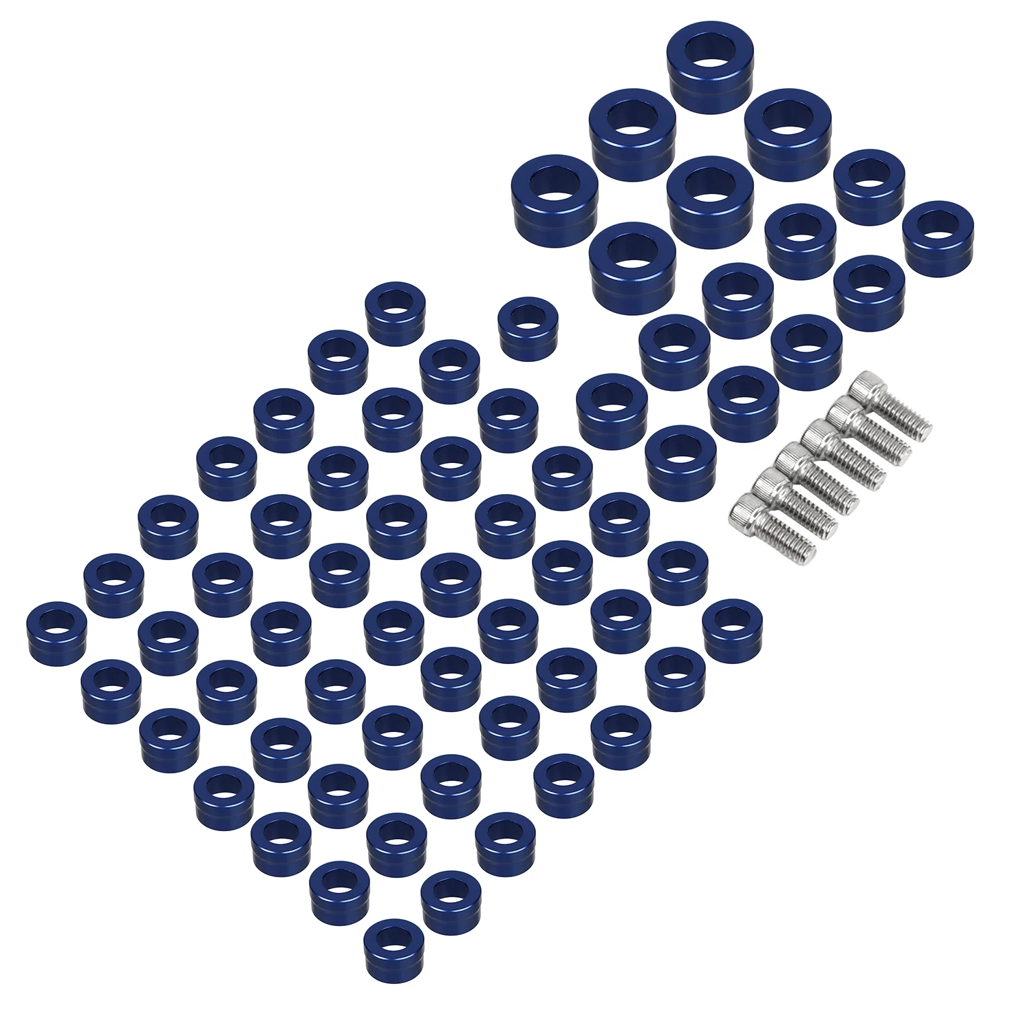 Motorcycle 66pcs Blue Motor Engine Bolt Caps Cover For Harley Dyna Touring Road King Street Glide Softail Fat Boy Sportster view 6