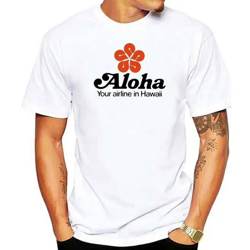 

Мужская футболка с коротким рукавом и логотипом Aloha Airlines, размеры до 3Xl