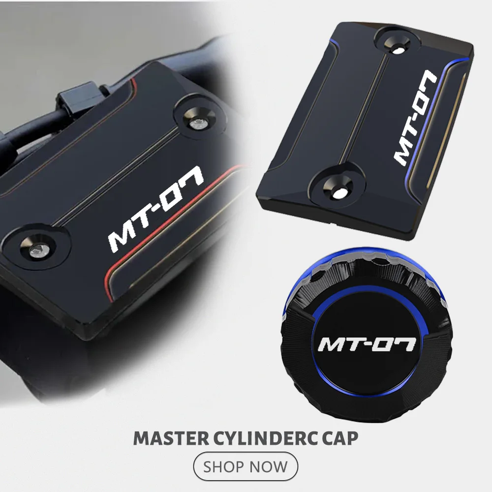 

MT 07 Motorcycle Accessory Front Rear Brake Fluid Reservoir CNC Cap Cover And Oil Cap FOR YAMAHA MT07 MT-07 2018-2021-2022-2023