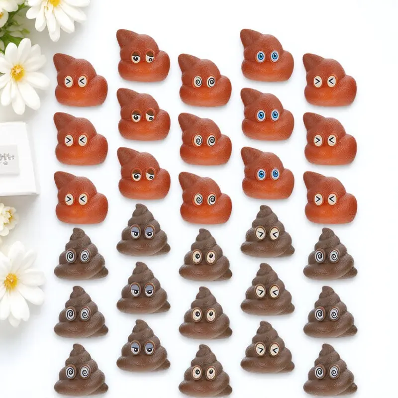 

60Pcs Fake Poop Prank Props Ultra Realistic Plastic Poop Models for Parties Pranks Family Friends Surprise Pool Halloween Fun