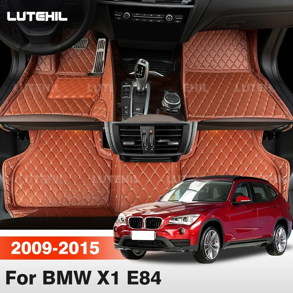 For BMW X1 E84 2009-2015 14 13 12 11 Car Floor Mats All Weather Carpet Cover Floor Liners Interior Protector Accessories
