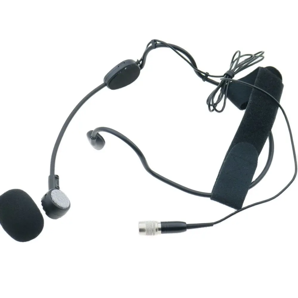 ATW3 Big HeadWorn Wearing Dynamic Microphone For Audio-Technica Wireless BeltPack Hirose 4Pin Lock Connector