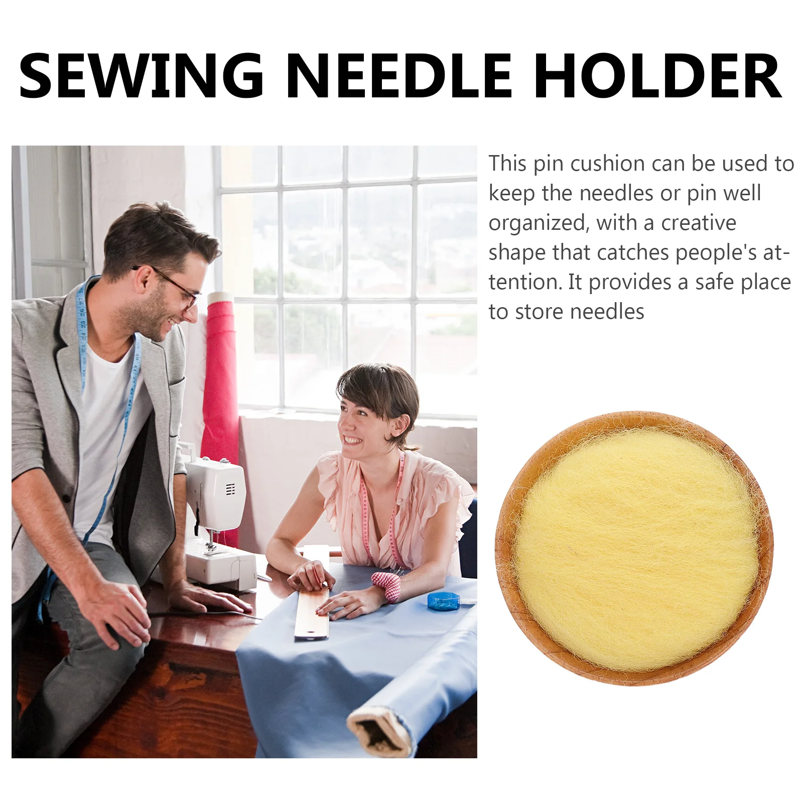 

Needle Holder Sewing Pin Cushions for Ball Pins Pincushions Cute Quilled Paper Wool