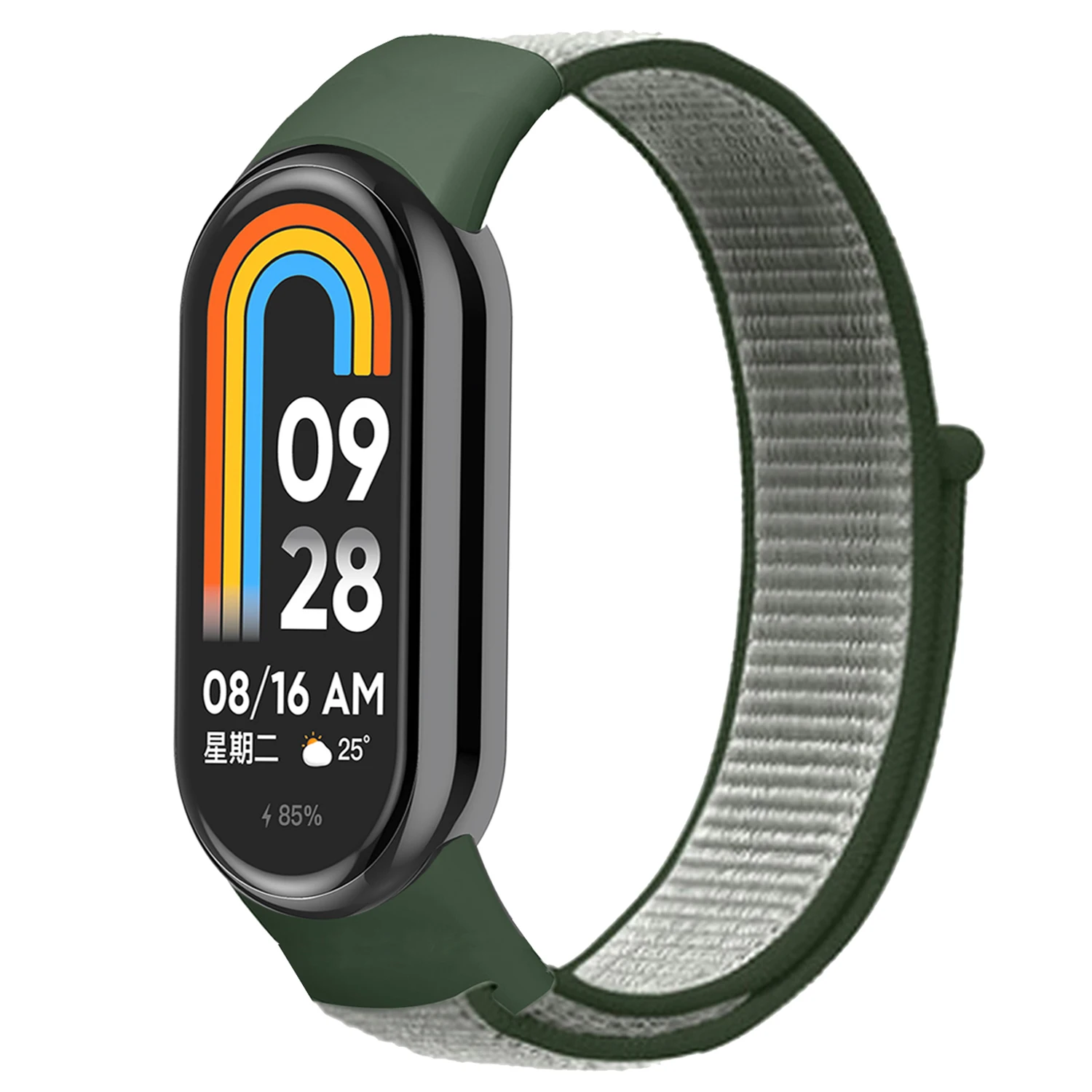 Nylon-Schlaufenarmband für Xiaomi Mi Band 10 9 8, Armband, Armband, Correa, Ersatz-Pulsera, Xiaomi Smart Band 10 9 8, NFC-Armband