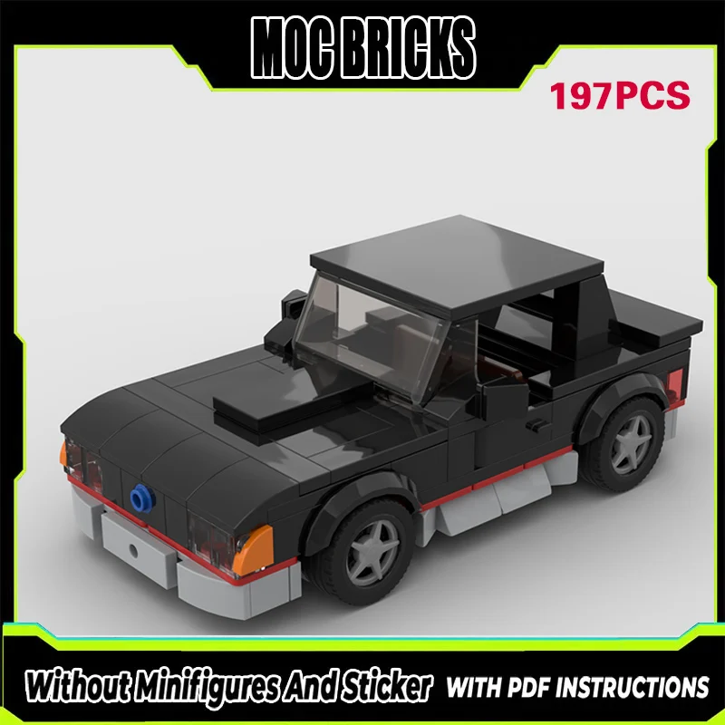 

City Car Model MOC Building Bricks Mustang GT American Muscle Car Modular Technology Gifts Holiday Assemble Children Toys Suit