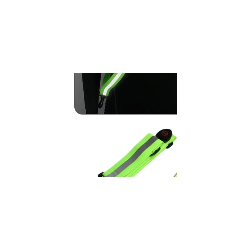 USB Rechargeable Cycling Reflective Running Gear Adjustable LED Reflective Belt Reflective Walking Gear LED Reflective Belt Sash